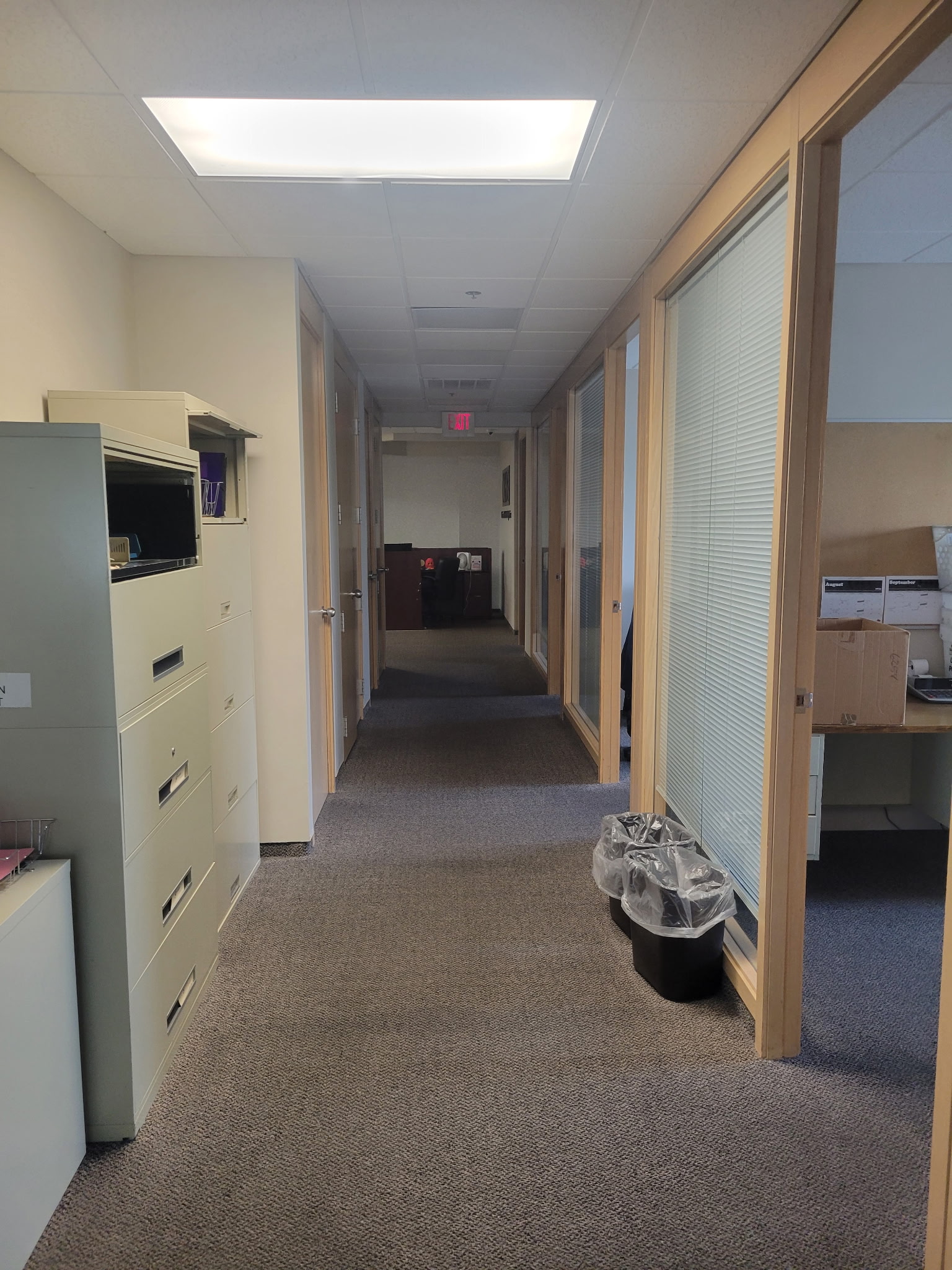 thoroughly cleaned office